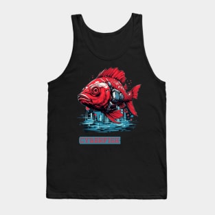 Cyber Fish Tank Top